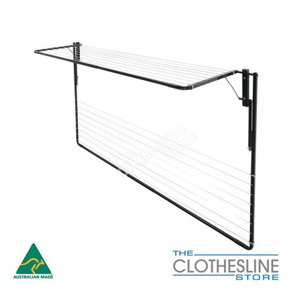 Air Dry 2400 Folding Frame Twin Fold Clothesline - Made To Order Larger Section Folded