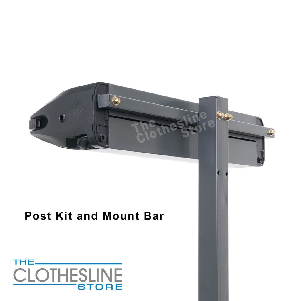 Hills Retractable Clothesline Post Kit Installed