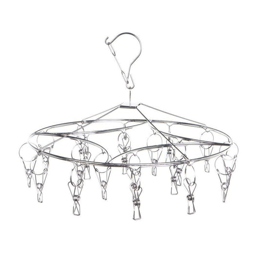 Indoor Round Stainless Steel Hanger With 20 x 316 Marine Grade Pegs