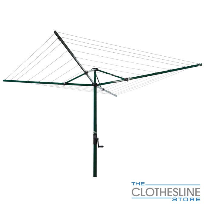 Austral Fold Away 51 Rotary Clothesline Heritage Green