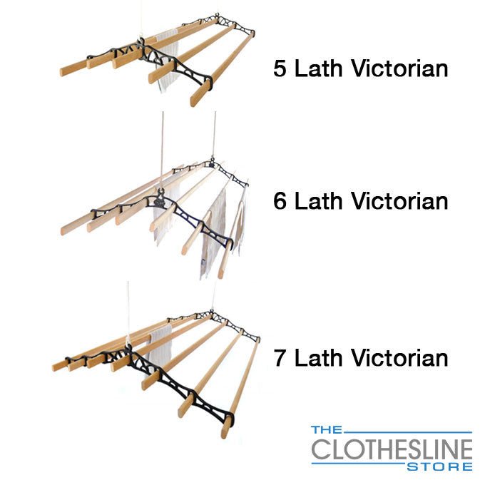 Kitchen Maid Seven Lath Victorian Clothes Airer